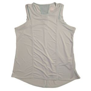 New Lucky in Love Womens Light Aqua Tennis Athletic Tank Top Medium